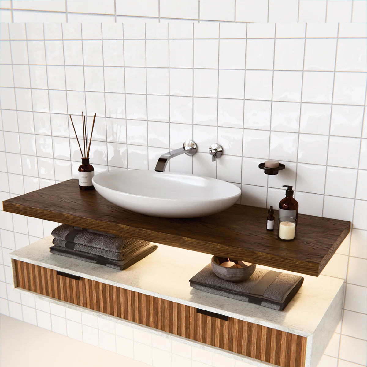 Kohler Components Wall Mount Basin Spout Ribbon Trim Chrome (23888T-ND-CP)