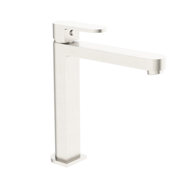 Nero Ecco Tall Basin Mixer Brushed Nickel (NR301301ABN)