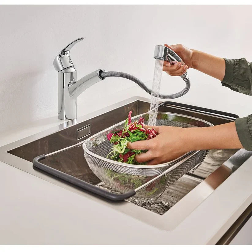 Grohe Eurosmart New Kitchen Mixer With Pull-Out Spray Chrome (30317001)