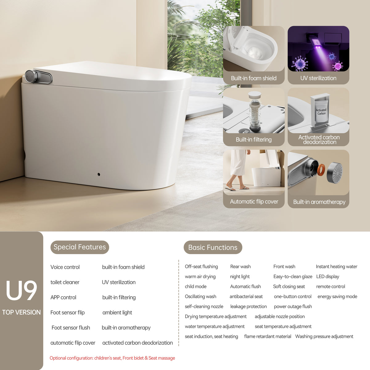 Nora Venezia Intelligent Toilet  (U9-TOP)