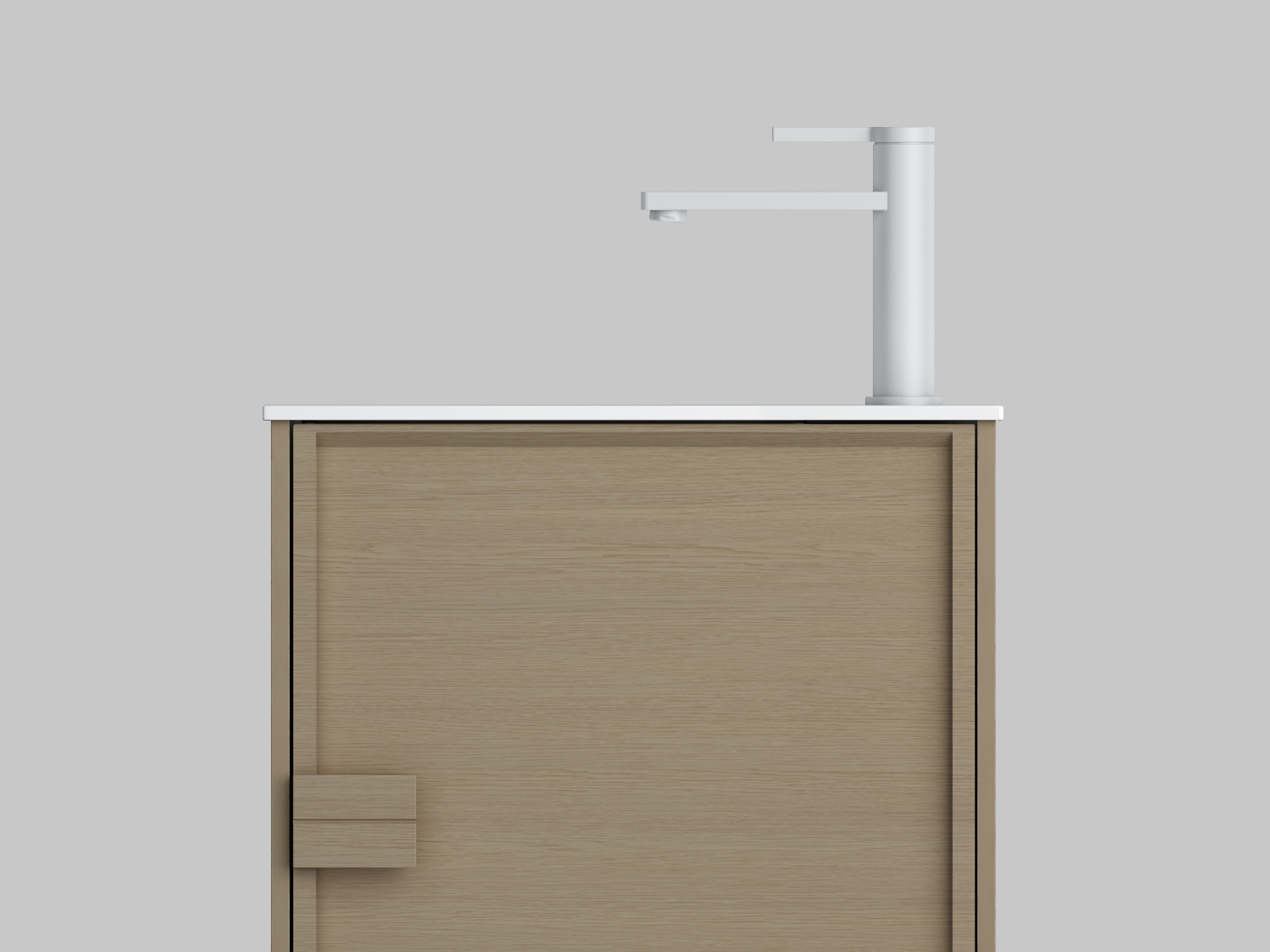 Nora Rimini Wall-Hung Vanity Log Walnut W454*D253*H520 (RBV-1688MCLWN450) CABINET ONLY