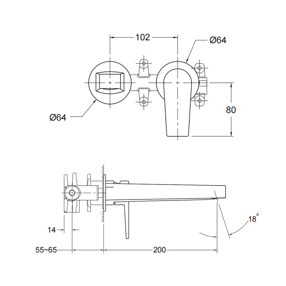 Kohler Taut Single Lever Basin Mixer Set Chrome (74027T-4ND-CP)