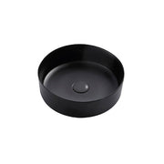 Nora Circo Ceramic Round Vessel Basin without Overflow Matt Black Φ360*H120mm (499-36MB)