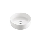 Nora Circo Ceramic Round Vessel Basin without Overflow Gloss White Φ360*H120mm (499-36)