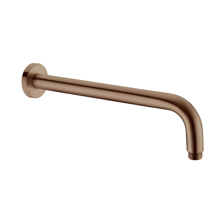 Nero Round Shower Arm 330mm Length Brushed Bronze (NR502BZ)