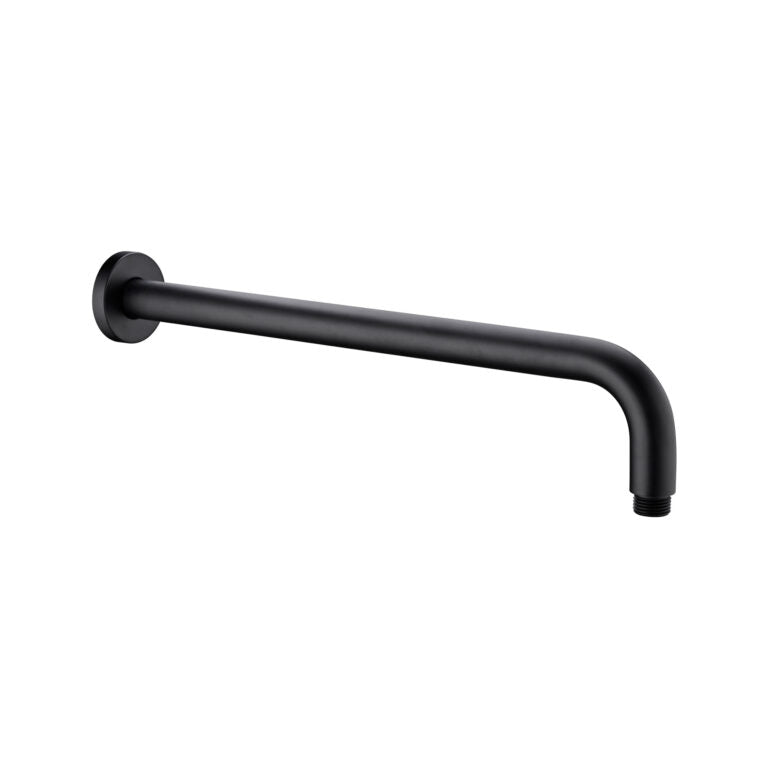 Nero Round Shower Arm 330mm Length Matte Black (NR502MB)