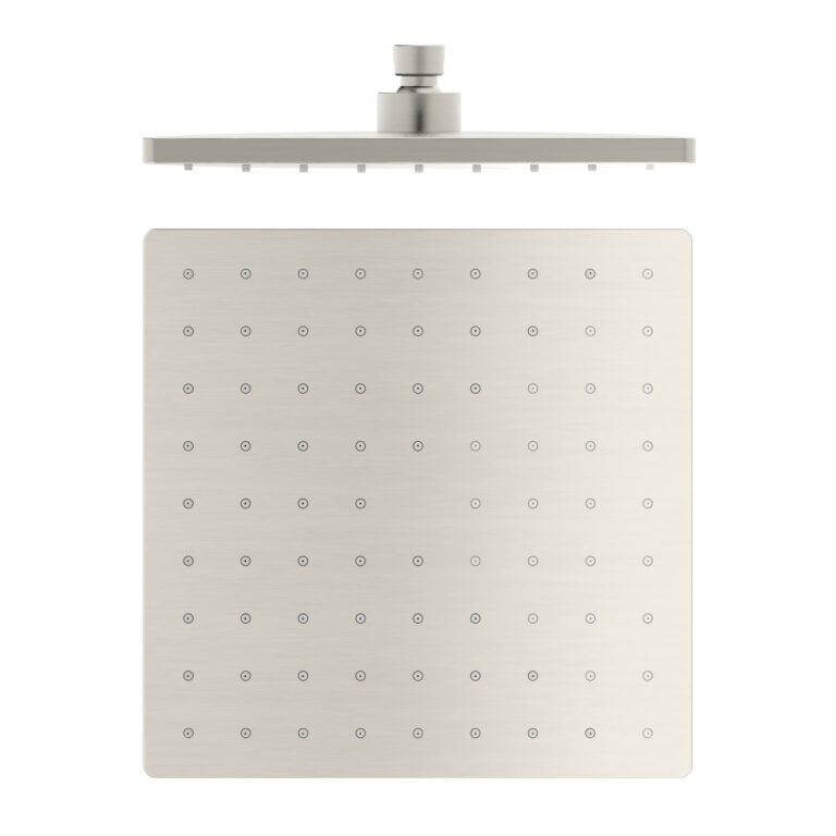 Nero 250mm Abs Square Shower Head Brushed Nickel (NR508089BN)