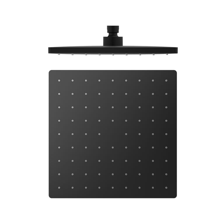 Nero 250mm Abs Square Shower Head Matte Black (NR508089MB)