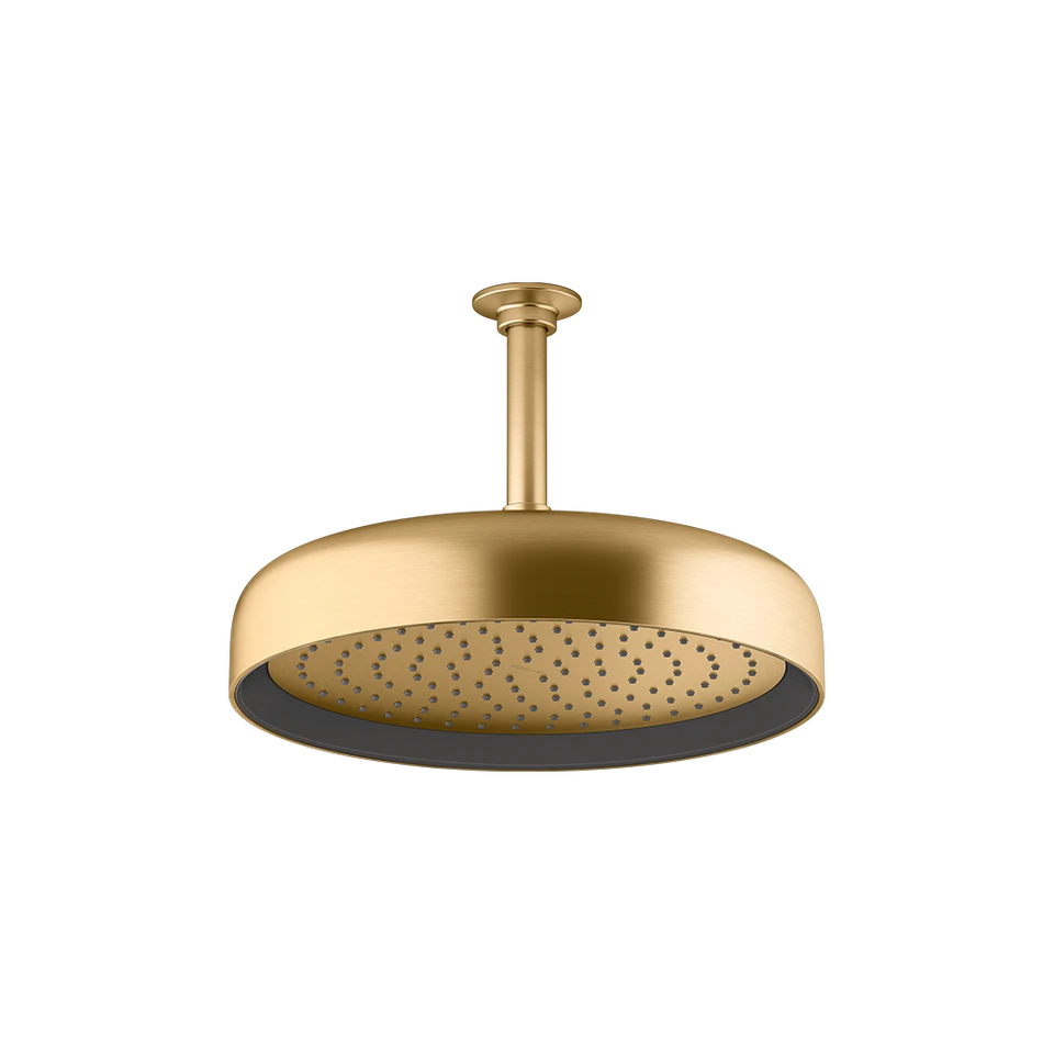 ohler Statement™ Rainhead - Round Brushed Brass (26291T-E2-2MB)