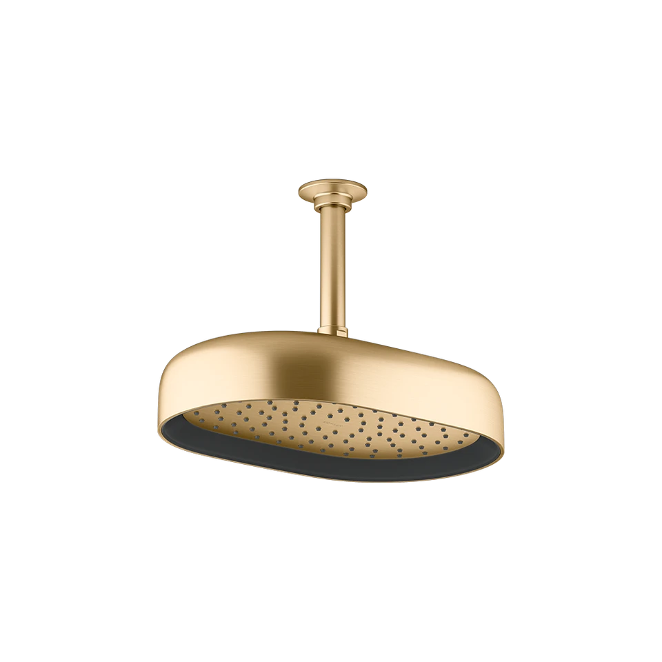 Kohler Statement™ Rainhead - Oblong Brushed Brass (26293T-E2-2MB)