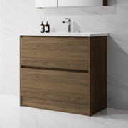 Nora Verona Floor Standing Vanity Walnut W890*D455*H820 (RBV-6009MCWN900) CABINET ONLY