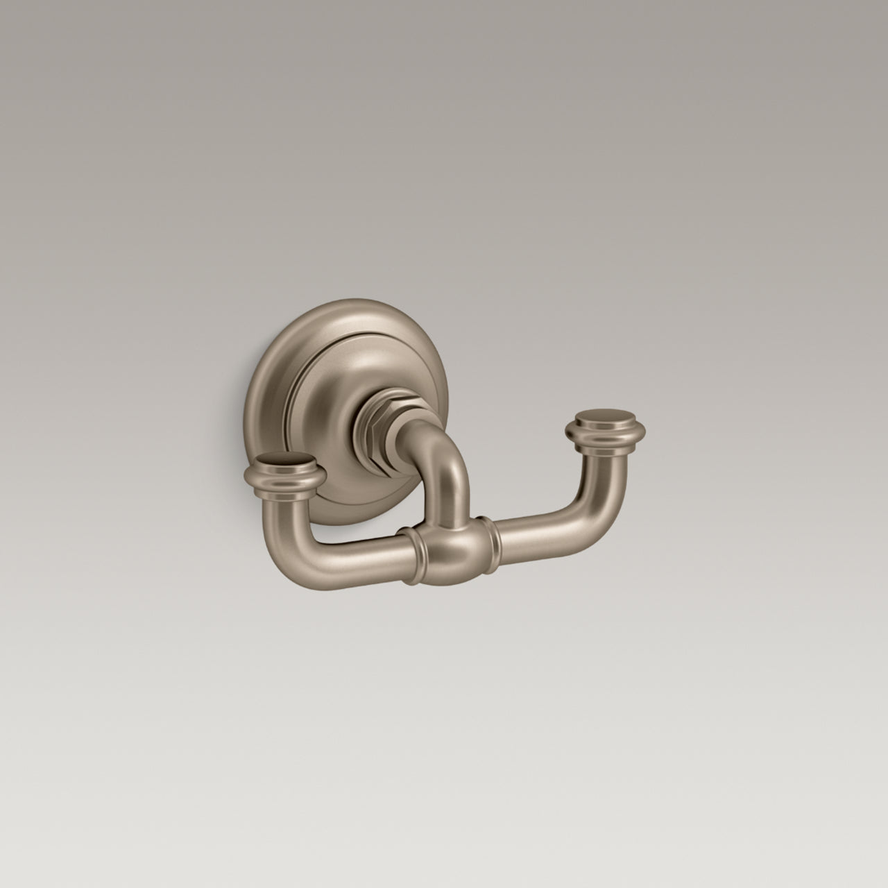 Kohler Artifacts Double Robe Hook Vibrant Brushed Bronze (72572T-BV)