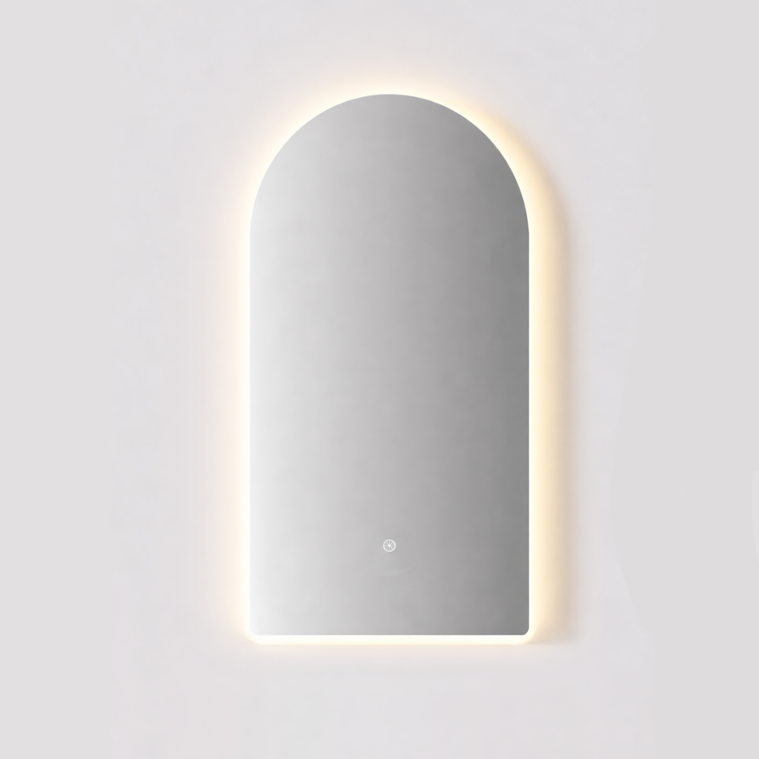 Nora Verona Arch Backlit LED Mirror with Demister (JM-ARCH-4590BL)