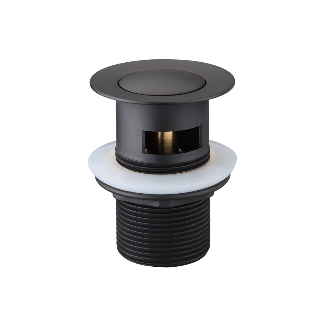 Nora Verona Pop-up Waste with Overflow 32mm Matt Black (700101BK)