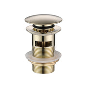 Nora Verona Pop-up Waste with Overflow 32mm Brushed Gold (700105FG)