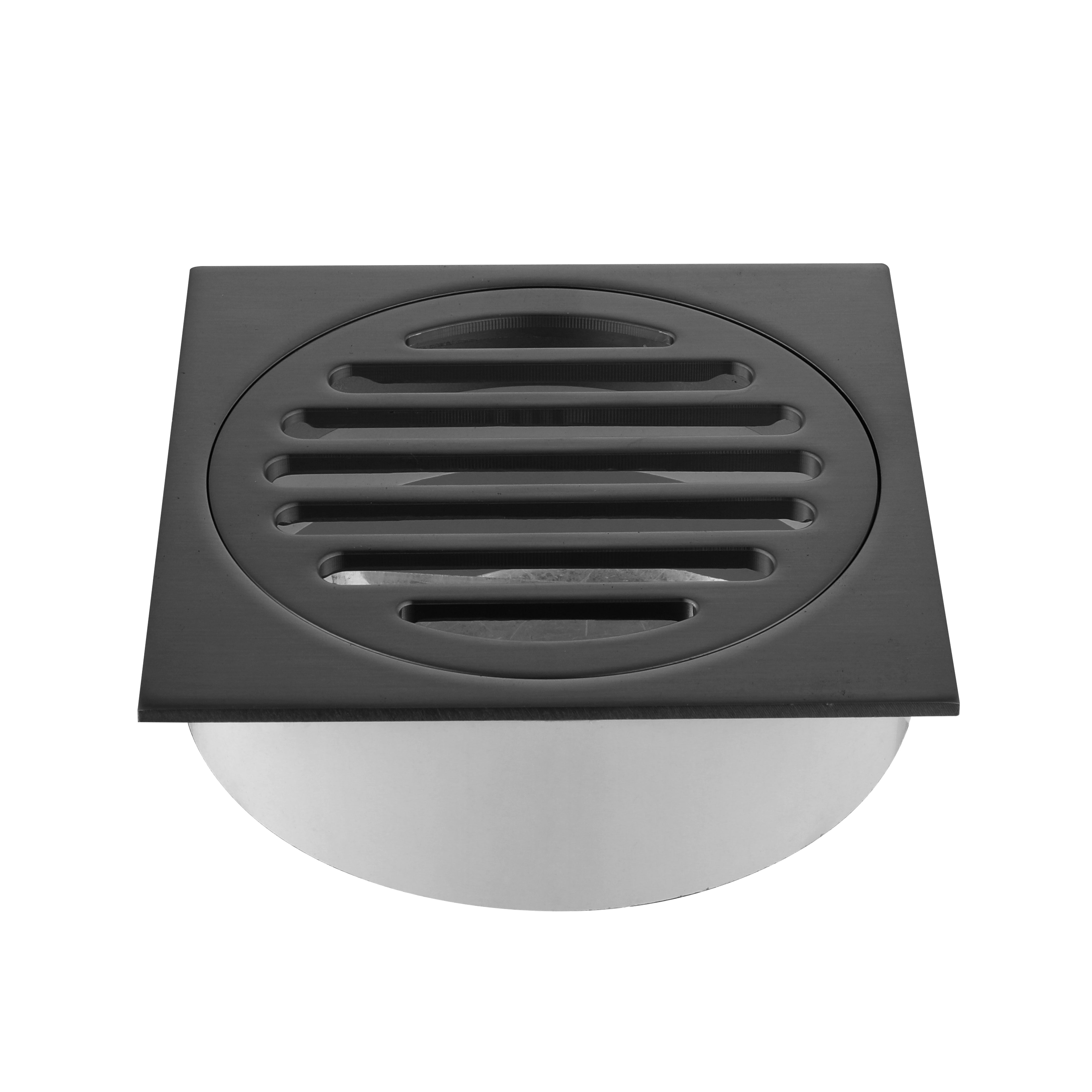 Nora Verona Floor Drain 100mm Brushed Gunmetal (700401CBGM)