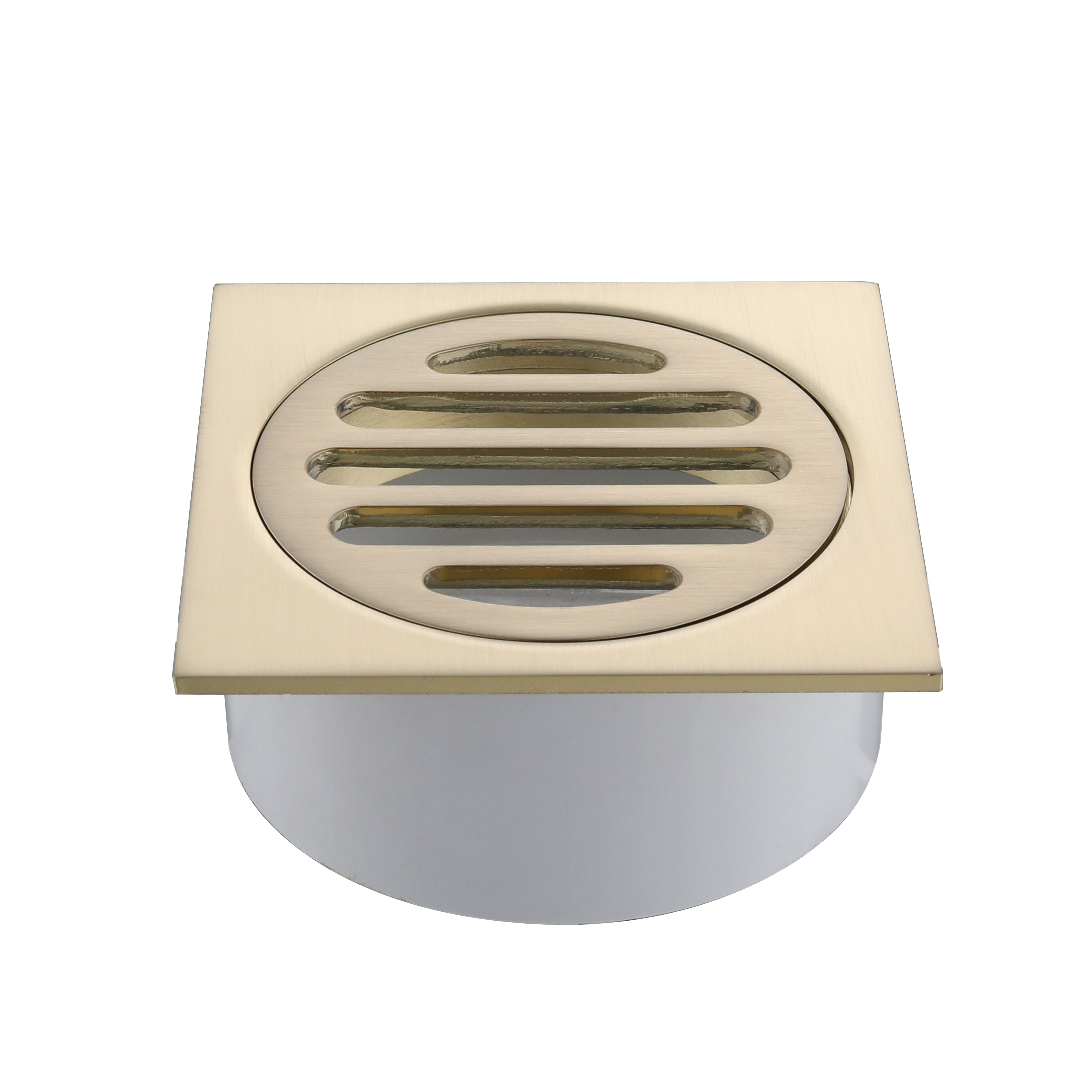 Nora Verona Floor Drain 80mm Brushed Gold (700402CFG)