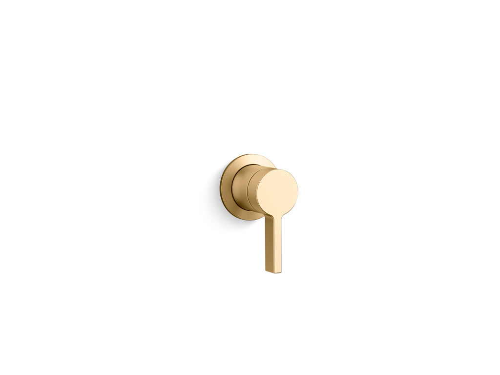 Kohler Components Wall Mount Single Handle- Pin Lever Trim (excluding valve) Brushed Brass (77980T-4-2MB)