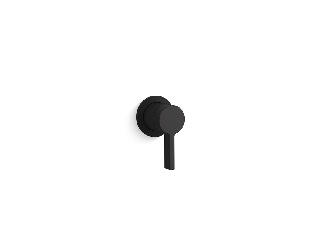 Kohler Components Wall Mount Single Handle- Pin Lever Trim (excluding valve) Matte Black (77980T-4-BL)
