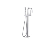 Kohler Purist Floor Mount Bath Filler with Mounting Plate Polished Chrome (78404A-CP)