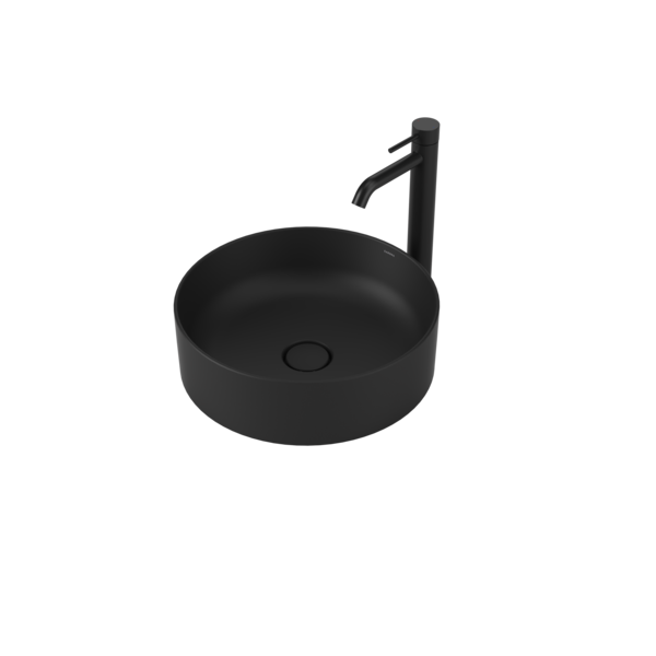 Caroma Liano II 400mm Round Above Counter Basin – Matte Black (852500MB)