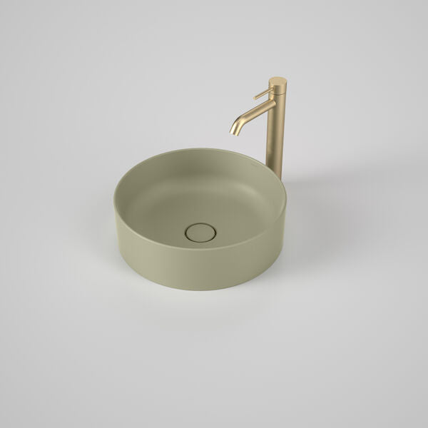 Caroma Liano II 400mm Round Above Counter Basin – Matte Green (852500MG)