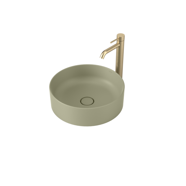 Caroma Liano II 400mm Round Above Counter Basin – Matte Green (852500MG)