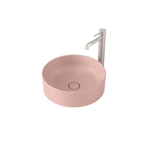 Caroma Liano II 400mm Round Above Counter Basin – Matte Pink (852500MP)