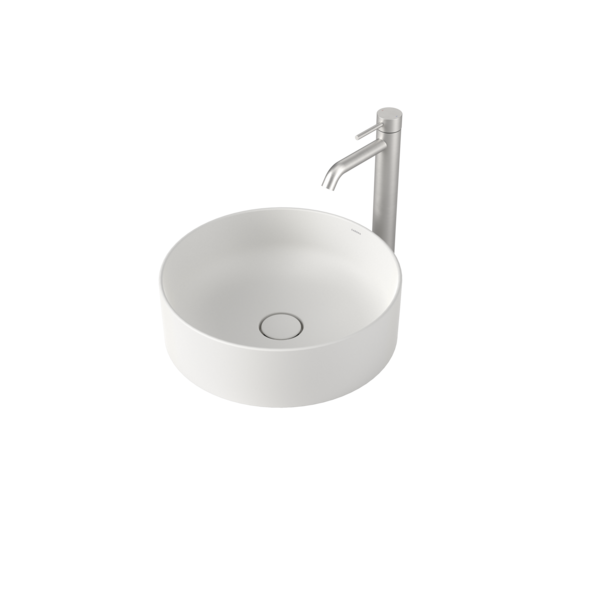 Caroma Liano II 400mm Round Above Counter Basin – Matte White (852500MW)