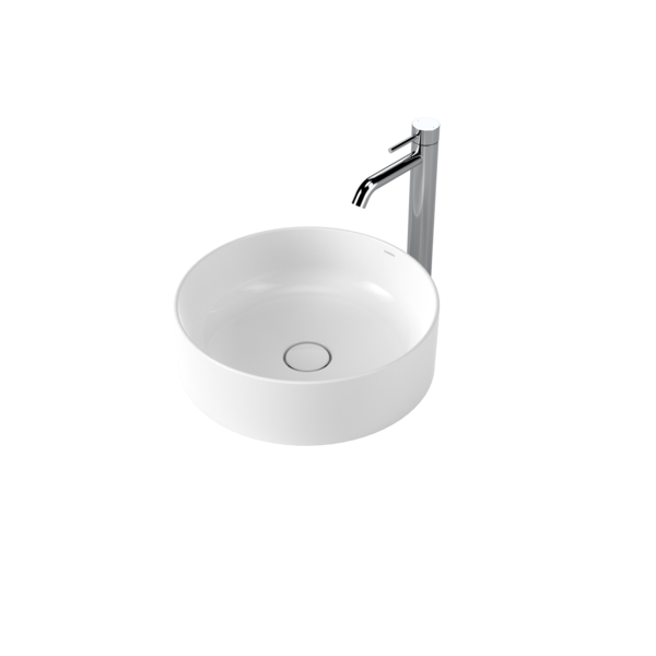 Caroma Liano II 400mm Round Above Counter Basin – White (852500W)