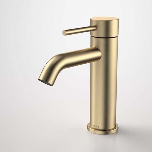 Caroma Liano II Basin Mixer - Brushed Brass - Lead Free (96341BB6AF)
