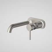 Caroma Liano II 175mm Wall Basin / Bath Trim Kit - Rounded Cover Plate - Brushed Nickel - Lead Free (96349BN6AF)