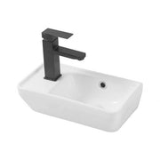 Nora Ceramic Wall-Hung Wash Basin with Overflow W400*D215*H145mm Right Hand (9709R)
