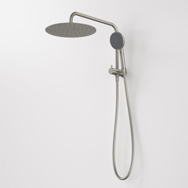 Caroma Urbane® II Compact Twin Shower - Brushed Nickel (99632BN3A)