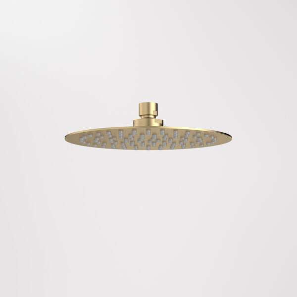 Caroma 200mm Round Rain Shower - Brushed Brass (99663BB4E)