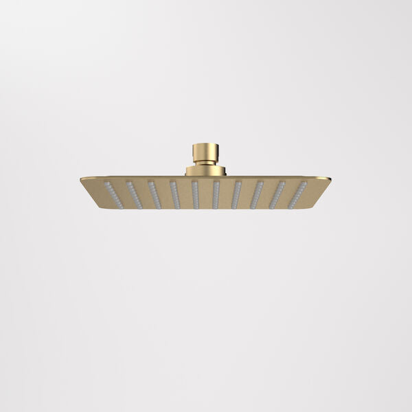 Caroma 200mm Square Rain Shower - Brushed Brass (99664BB4E)