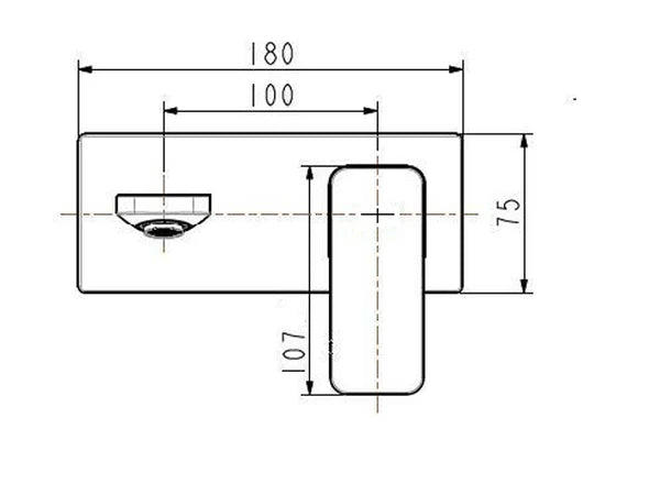 American Standard Cygnet Wall Mounted Basin Mixer Chrome (AS1304-102500ZN)