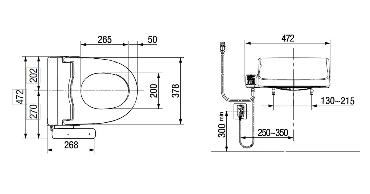 American Standard SpaLet Full Function E-Bidet Seat (AS7SS1-0100510R0)