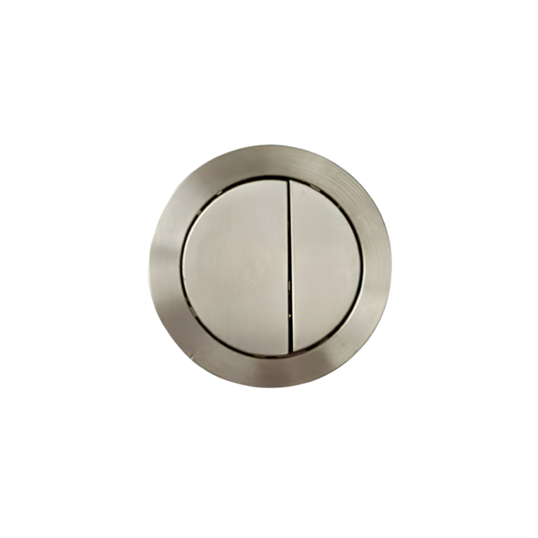 Nora Toilet Flush Button, 48mm, Brushed Nickel (BT-006)