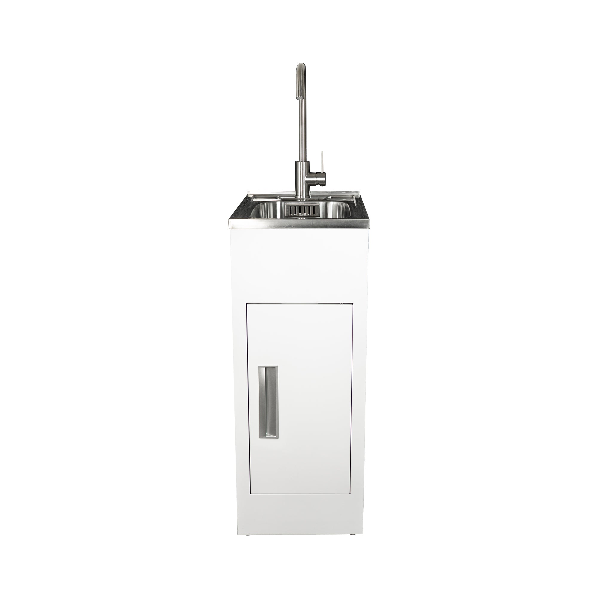 Aquatica Laundry Tub 360mm, Door Model, Gooseneck Mixer Mains Pressure (CLUBTUB360 GN MP SF)