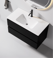 Nora Modena Wall-Hung Vanity Charred Oak W890*D460*H520 (RBV-1008MCCO900)