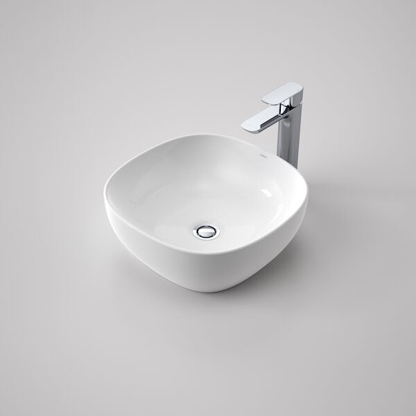 Caroma Tribute Above Counter Basin - Curved Square 400mm (874800W)