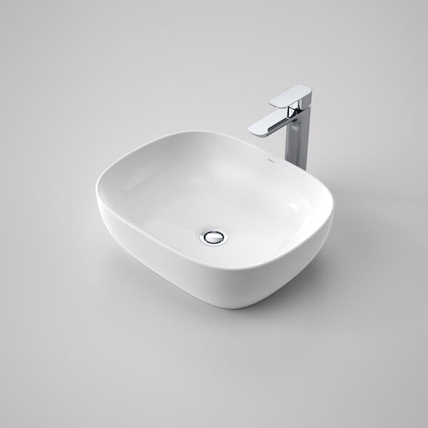 Caroma Tribute Above Counter Basin - 480mm Curved Rectangle (874900W)