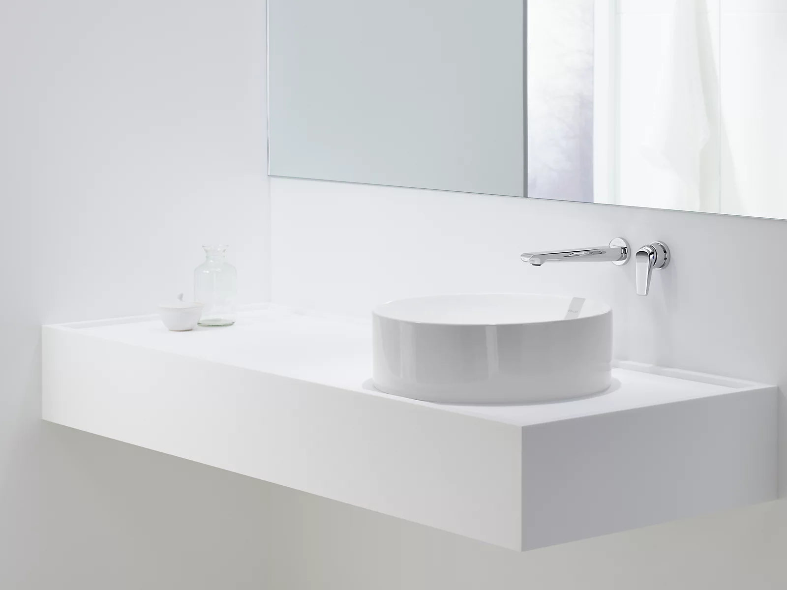 Kohler Avid Wall Mount Basin Set Polished Chrome (97358T-4ND-CP)