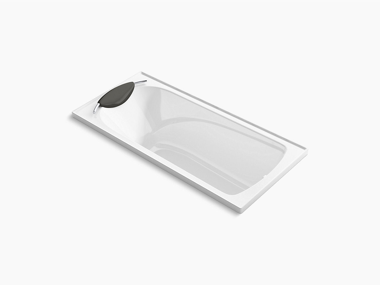 Kohler Regatta Bubble Massage Bath 1675x760mm + Pillow (11303A-GAB-0)