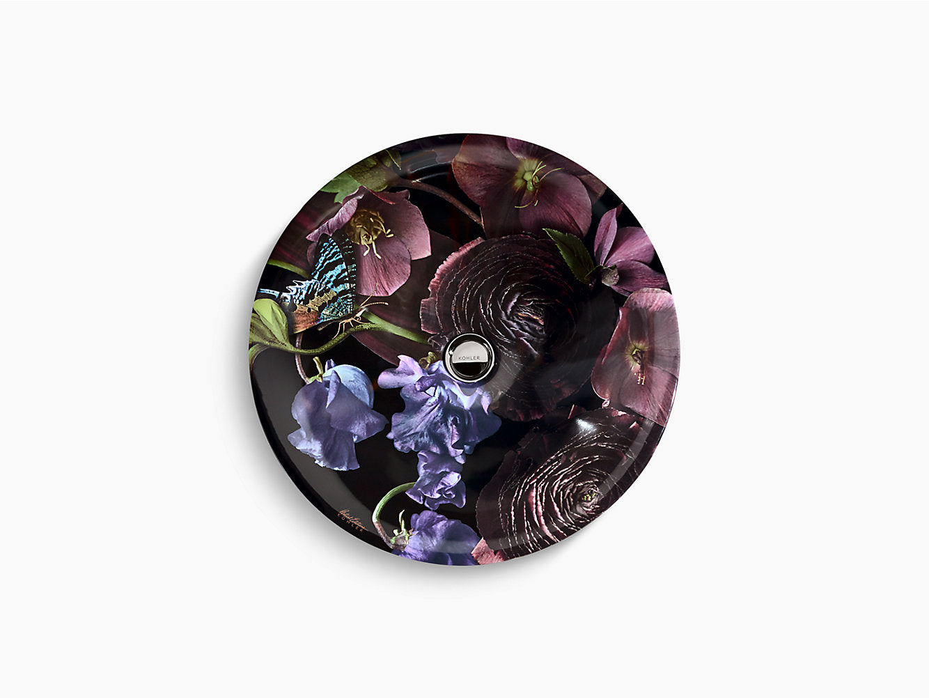 Kohler Dutchmaster Round Vessel Basin Midnight Floral (30333-DM2-0)