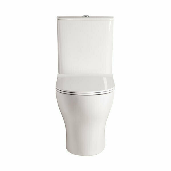 American Standard Cygnet Square Hygiene Rimless Close Coupled Back To Wall Bottom Inlet Toilet Suite (CYGNETSQBTIN)