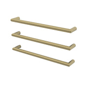 Nora Venezia Heated Towel Rail Single Bar Round W650*D100*∅32mm Brushed Brass (DCR01-BB-650)