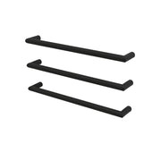 Nora Venezia Heated Towel Rail Single Bar Round W650*D100*∅32mm Matt Black (DCR01-MB-650)
