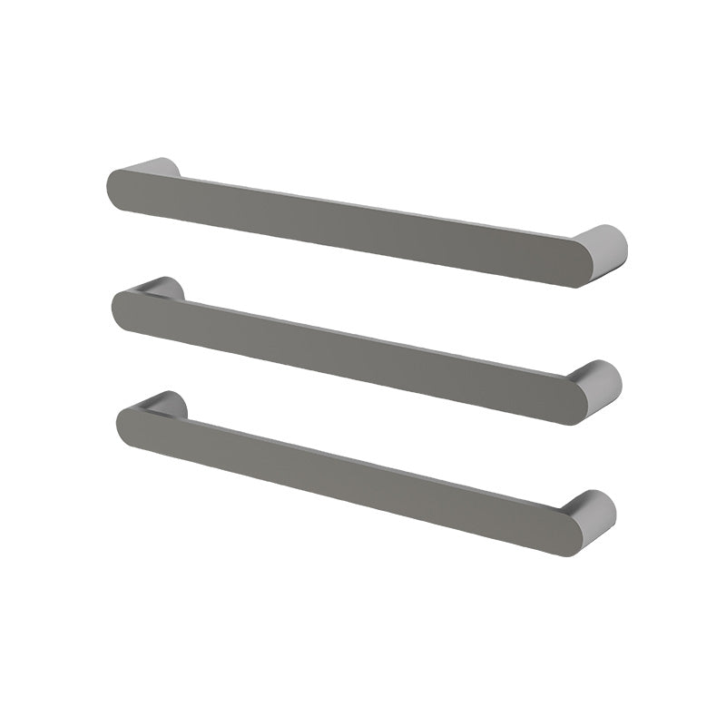 Nora Firenze Heated Towel Rail Single Bar W650×H80×D50mm Brushed Nickel (DLS02-BN-650)